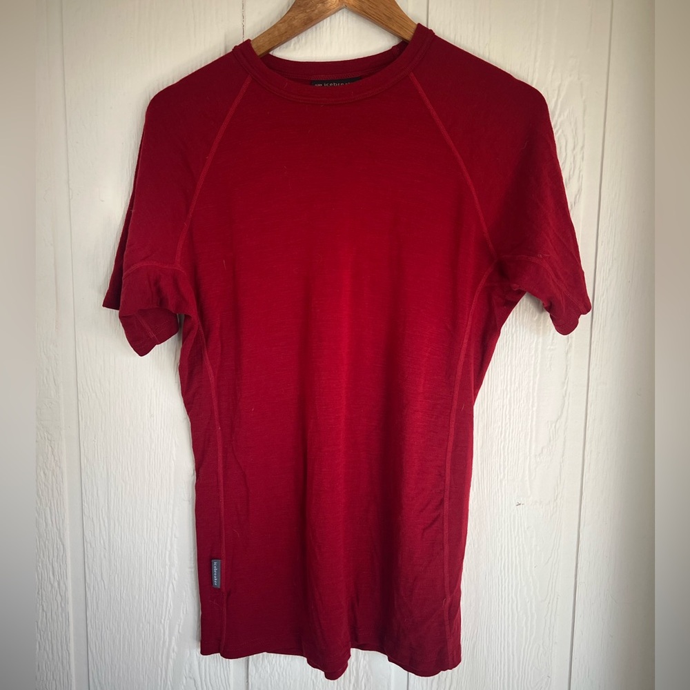 Icebreaker Red Athletic Top